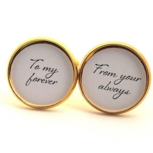NEW Handmade To My Forever Cufflinks Valentines